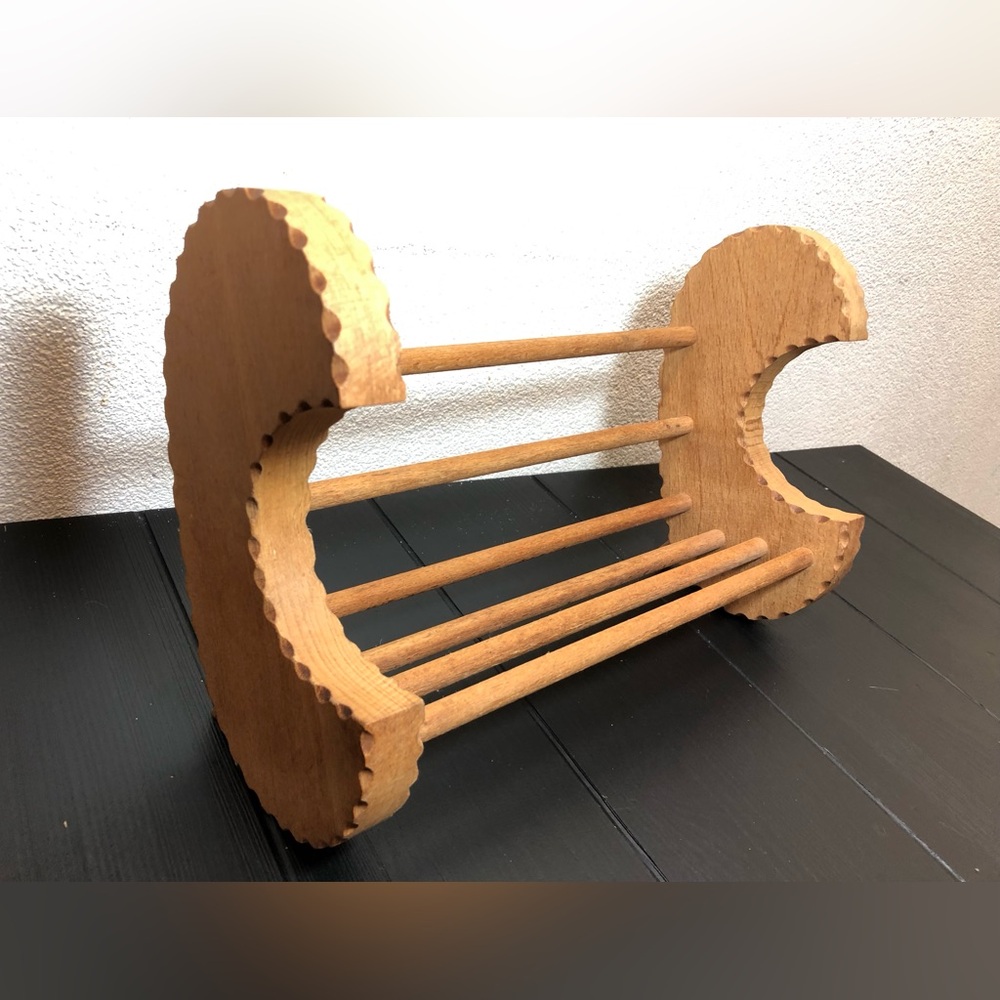 Natural Wood Accent Rack - Rustic Brown Home Accents